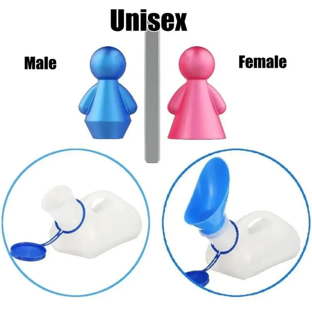 Unisex urinal with car mounted urinal interface, suitable for car mounted urinals automotive parts 1000ML Quake