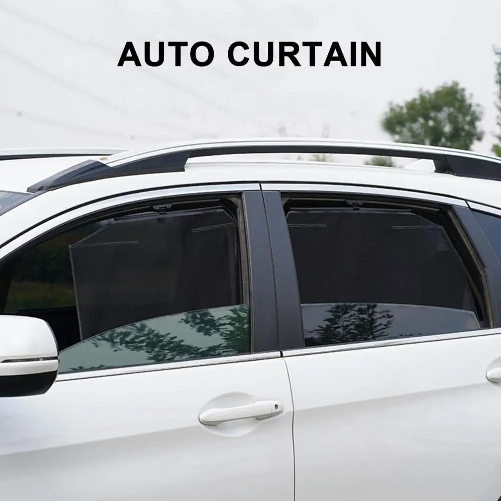 Quality Car Roller Curtains Auto Stretch Easy Installation Car Window Sunshade Car Auto Styling Window Sunscreen Quake