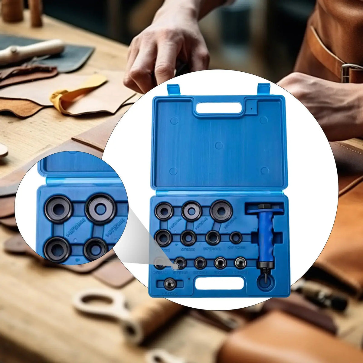 Hole Punch Set Hollow Punch Kit Multiuse Hand Tool Accessories Punches Tool Quake
