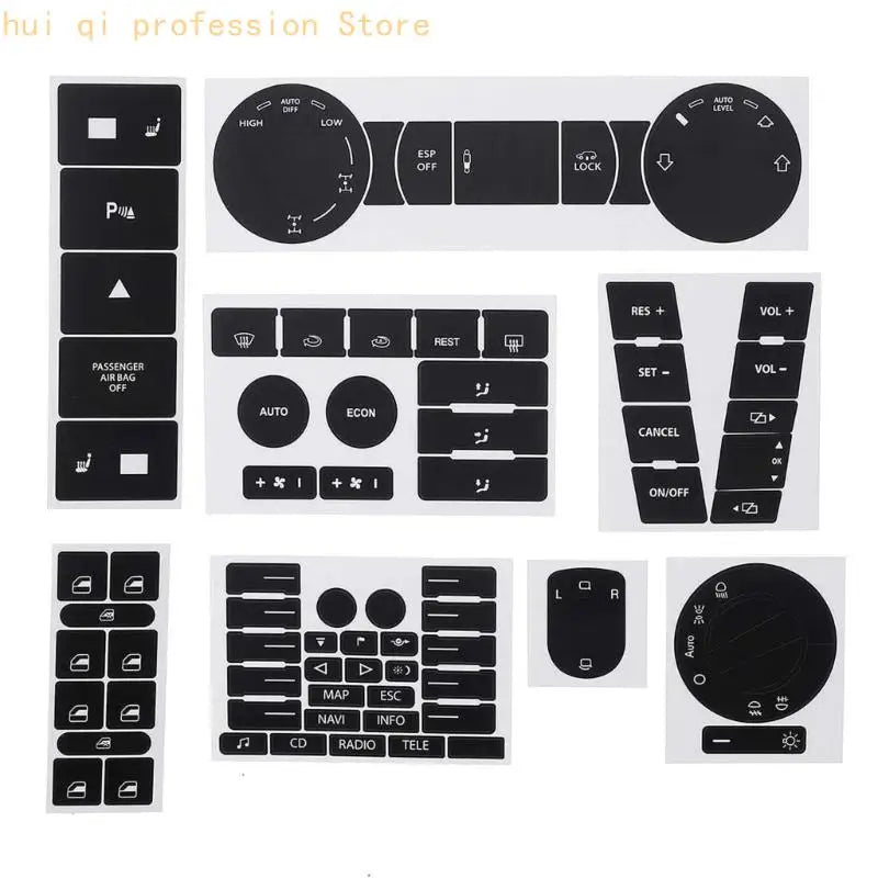 Light Permeable Control Panel Stickers Decal For Automotive Switches Maintenance H8WE Quake