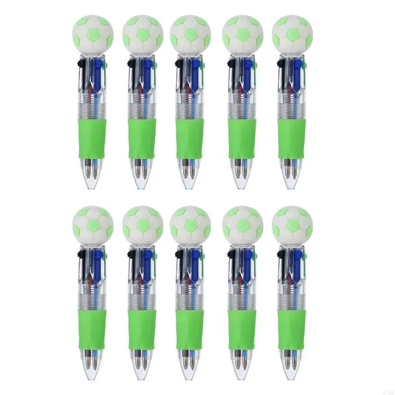 Multicolor Ballpoint Pen 4 Colors in Retractable Rainbow Pen for Class Office, Ballpoint Pen for School Students K1KF Quake Green CN 20PCS