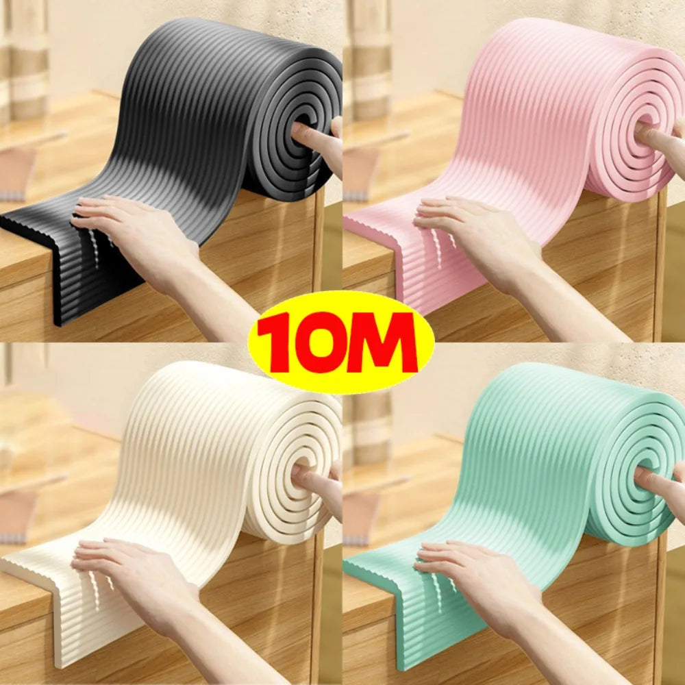 Upgraded W Shaped Anti Collision Strip XPE Foam 3D Wall Decal Protector Baby Safety Soft Padding for Furniture Doors Home Decor Quake