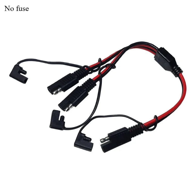 Quick Connect Disconnect SAE Power Cable 12AWG Heavy Duty DIY 1 to 0/1/2/3/4 Adapter Plug Connector for Power Equipment Wiring Quake