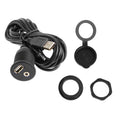 Universal USB and 3.5mm Audio Extension Cable for Vehicles High Speed Data Transmission K1KF Quake three piece set