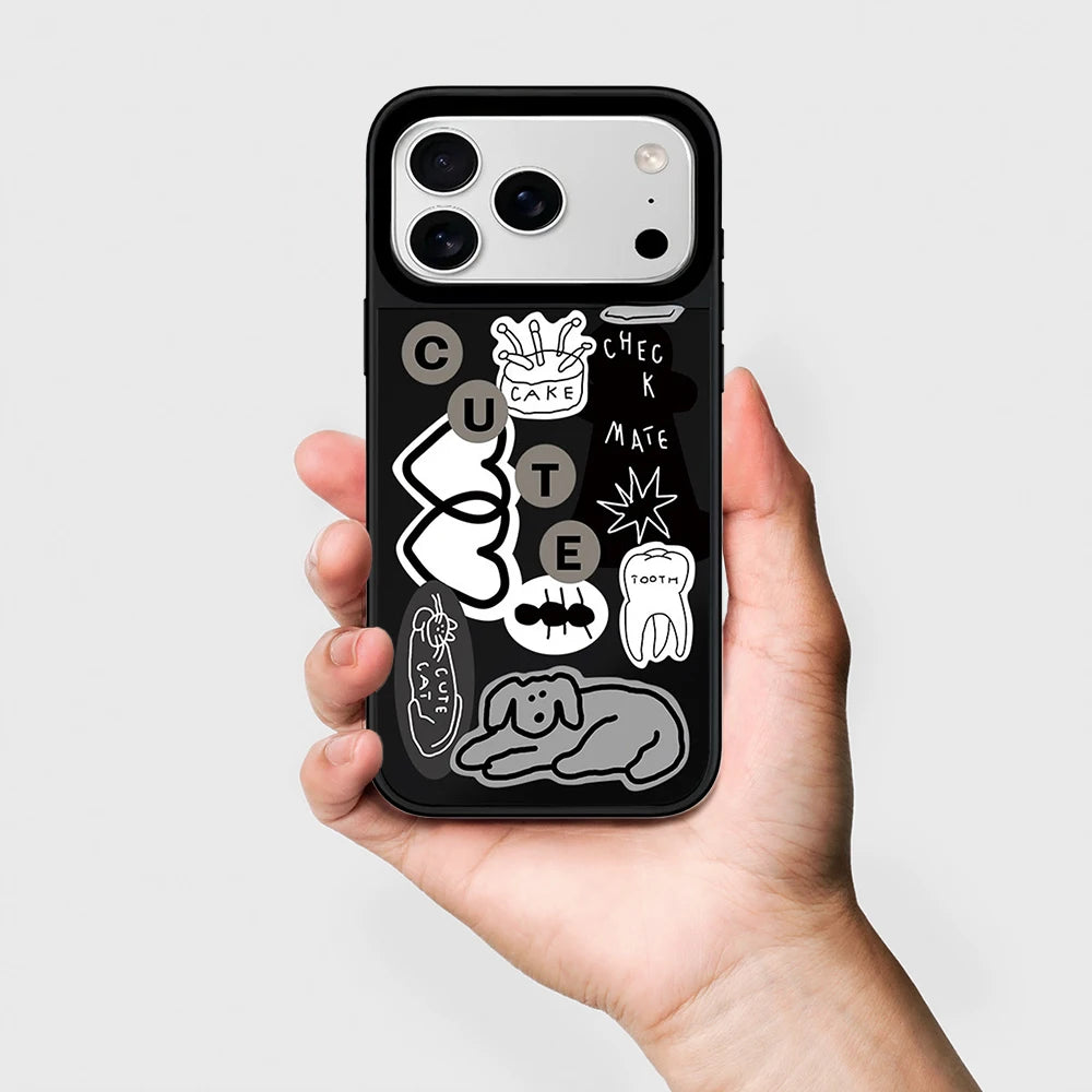 6090494 Mirror Surface Magnetic Phone Case Cover for IPhone 12 13 14 15 16 17 18 Pro Max Case Quake