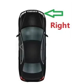 For Buick Encore Chevrolet Trax Opel Mokka X Car Rearview Side Mirror Frame Cover Case Shell Cap ABS Accessories ABS Parts Black Quake 1x Right Side