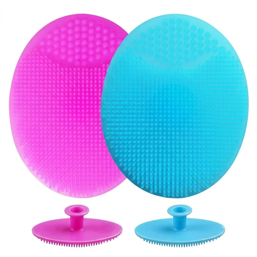 Silicone Cleaning Brush Gel Washing Pad Exfoliating Blackhead Remover Facial Deep Cleansing Face Care Brushes Baby Bath Massager Quake