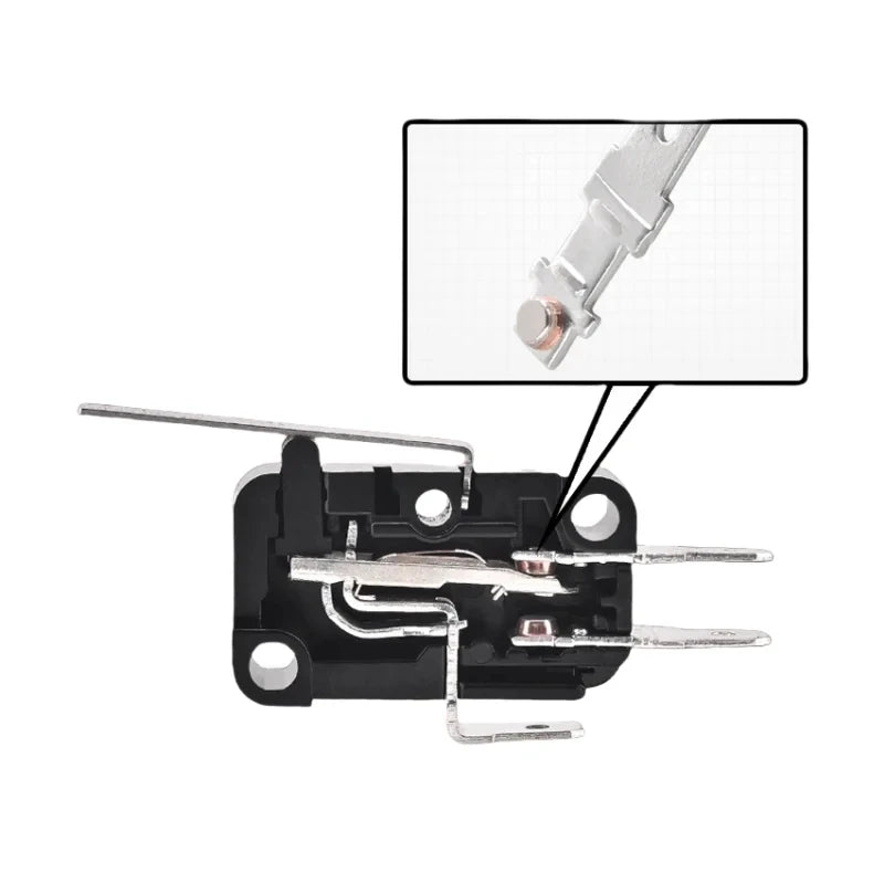 Small Travel Limit Switch V-152/156-1C25 Self-resetting 3-pin Miniature Push Button Tactile Microswitch Quake