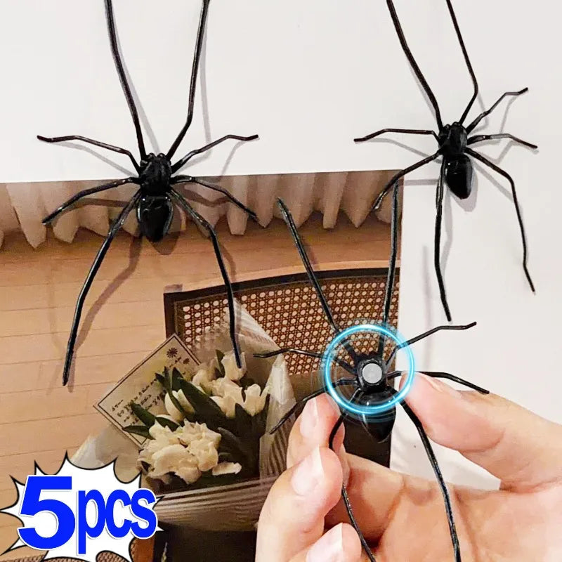 Simulated Spider Magnetic Refrigerator Sticker Funny Prank Horror Halloween Decor Kitchen Whiteboard Locker Multi-Scene Decor Quake