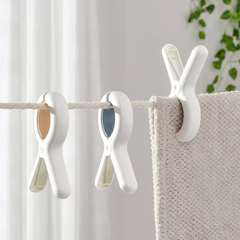 1/2/4Pcs Clothes Pegs Dry Quilt Single Clothespins Household Cotton Quilt Hanger Large Windproof Clip Clothes Quilt Organizer Quake