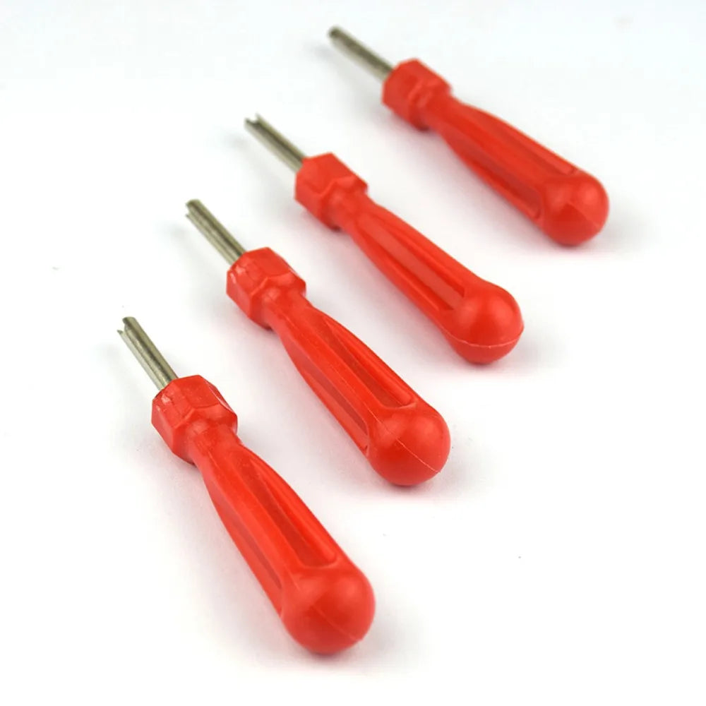 1/2/5pcs Portable Plastic Valve Core Remover/Installer Metal Single-head Tyre Wrench Tire Screwdriver for Car Motorbike Truck Quake
