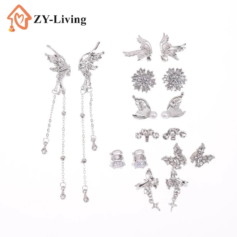 DIY Headphone Decor Clips, Removable Zircon Diameter Buckle Ornaments, Easy Install Earbud Decoration For Wireless Headphones Quake