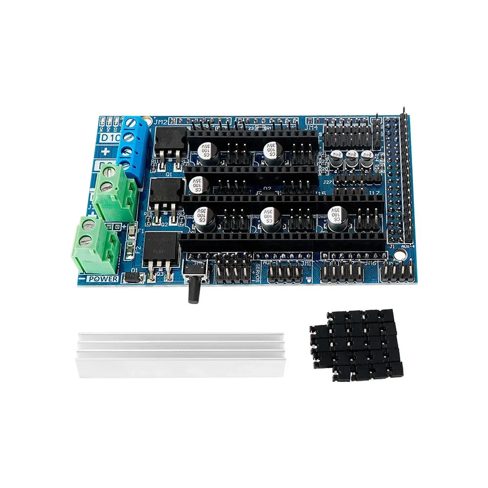 RAMPS 1.4 -1.5 -1.6 Panel Part Motherboard 3D Printers Parts Shield Red Black Controls Quake RAMPS 1.6 1 pc