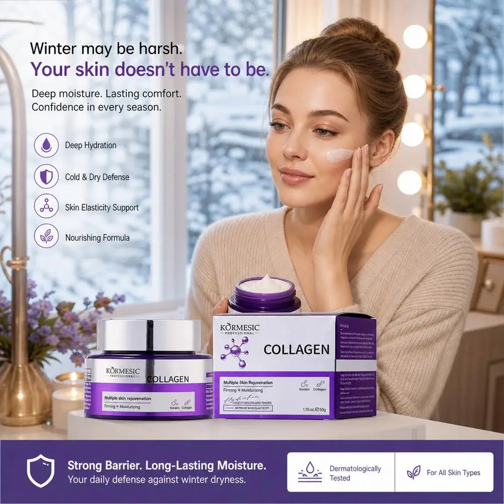 Collagen Facial Cream | Firming & Moisturizing Face Moisturizer for Skin Daily Hydration Care Quake