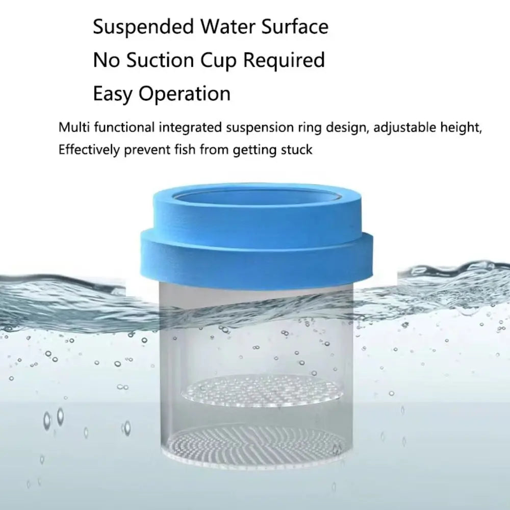 Plastic Mesh Floating Hatching Box Transparent Shrimp Guppy Floating Fish Breeding Isolation Box Detachable Aquarium Breeder Quake