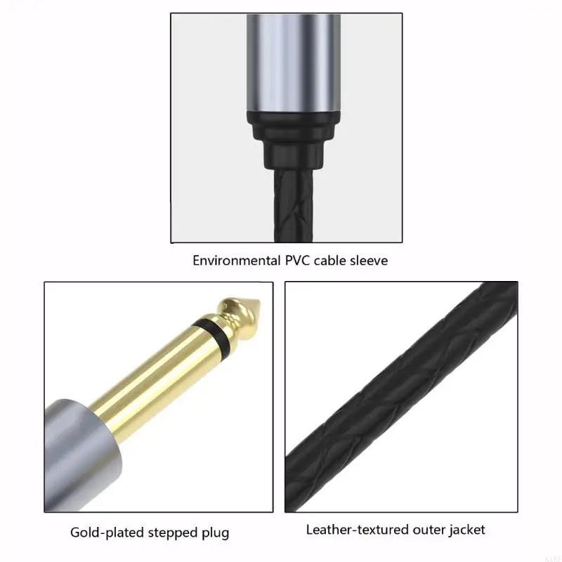 Type C Male To 6.35Mm Male Cable For Mobile Phone Tablet Amplifiers Mixer Sound Card Recording Accessories K1KF Quake