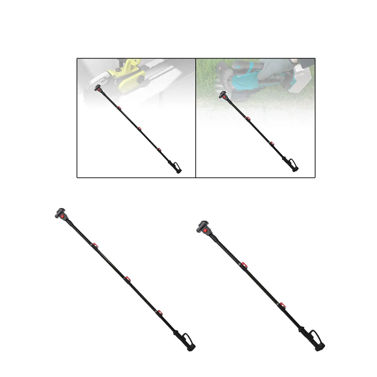 Telescoping Rod Lawn Handheld Chainsaw Part Tool Electric Pruner Attachment Telescopic Extension Pole for Tree Trimming Outdoor Quake