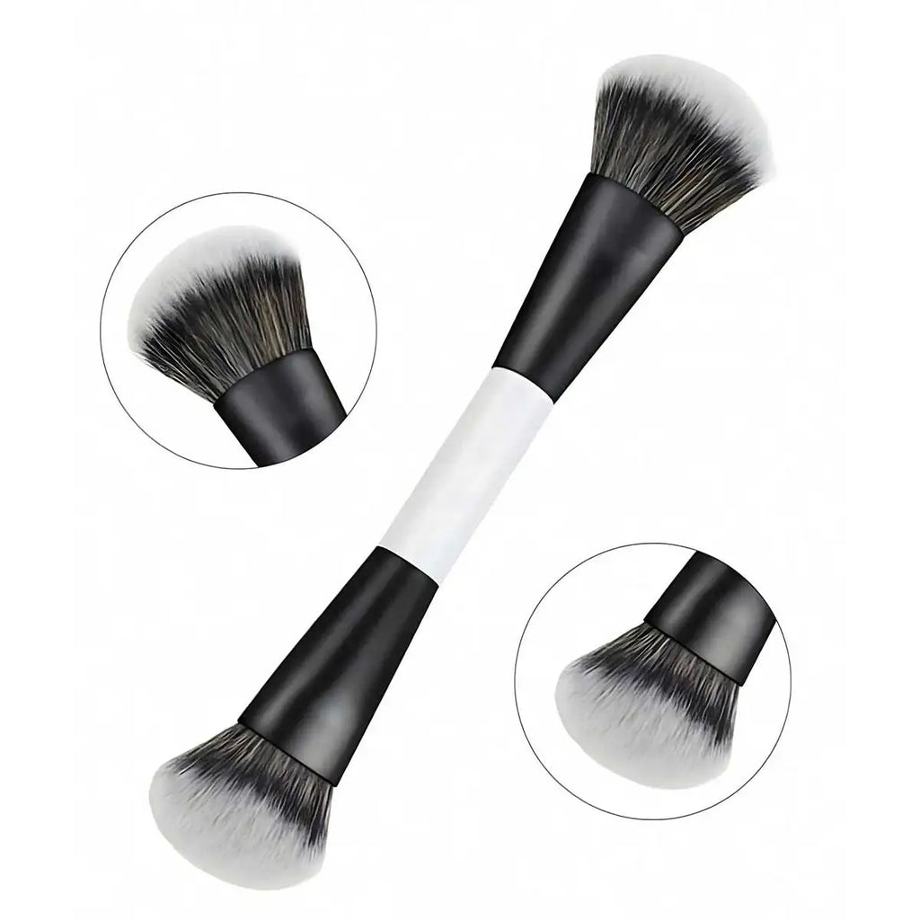 4pcs Double-Ended Makeup Brush Set. Multi-Functional Foundation, Blush, Powder, Highlighter, Contour And Concealer Brushes Quake 1pcs