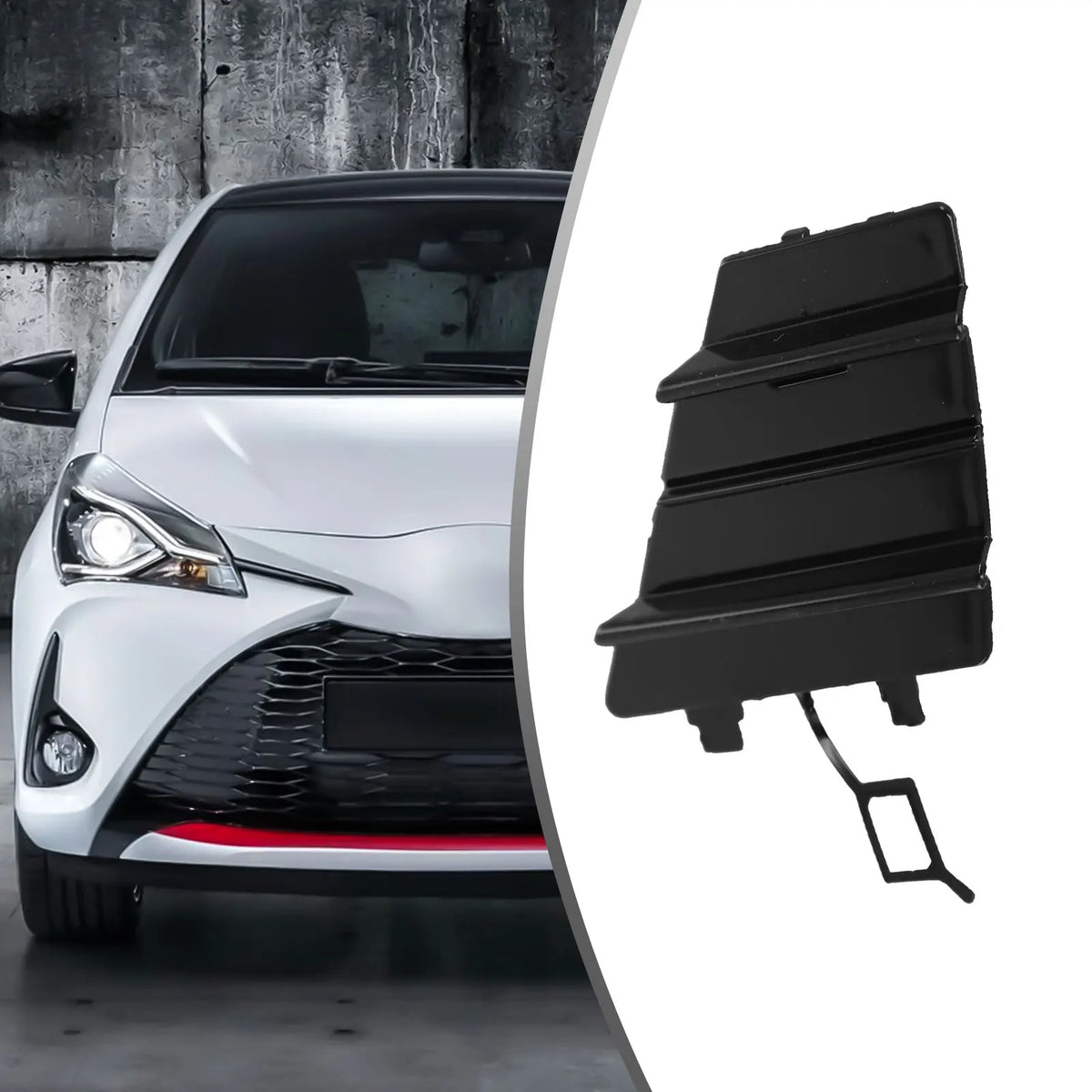 Brand New Trailer Cover Eye Cover Cap Front 1 Piece 52127-0DB10 Bumper Tow Hook Direct Replacement Fit For Toyota Quake