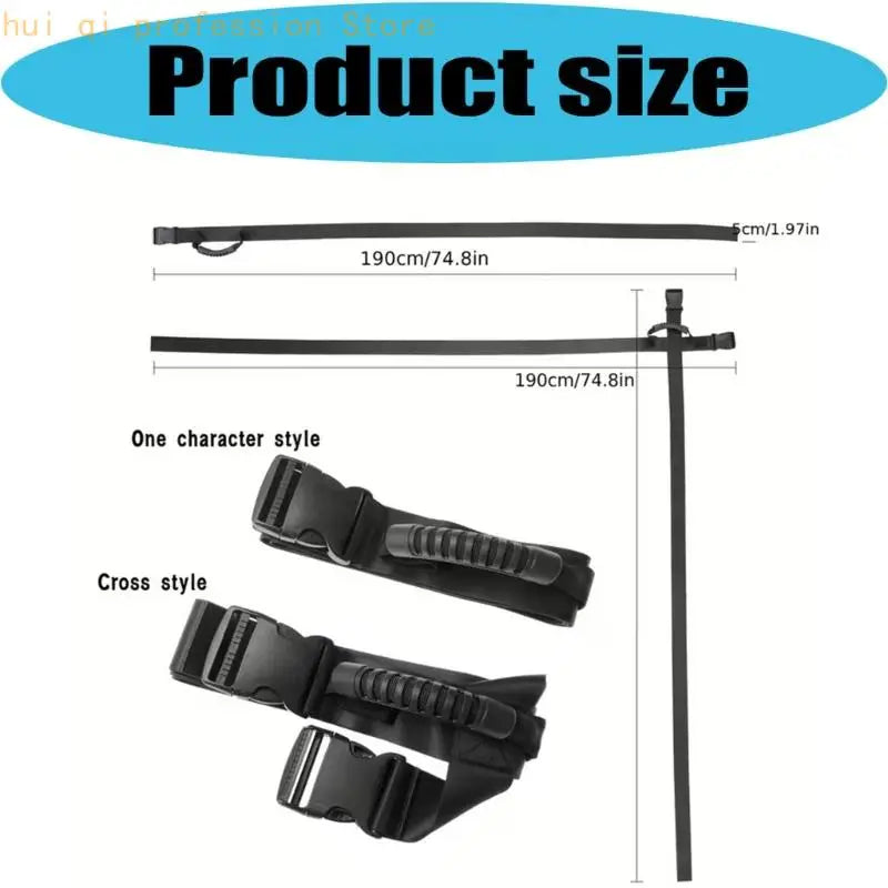 Box Carrying Strap with Handle for Luggage, Travel, and Moving Use H8WE Quake