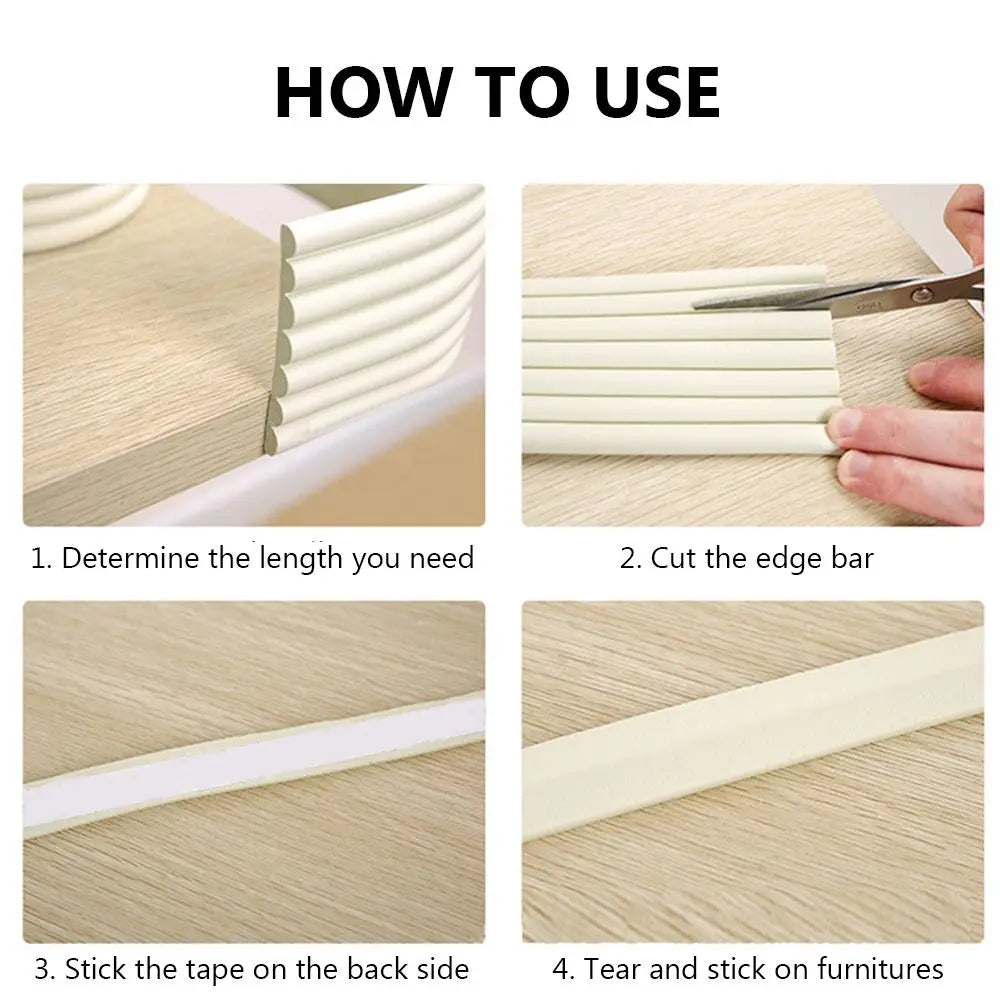 16 Colors Home Foam Bumper Furniture Children Protection Safety Desk Corner Protector Table Edge Guard Strip Quake