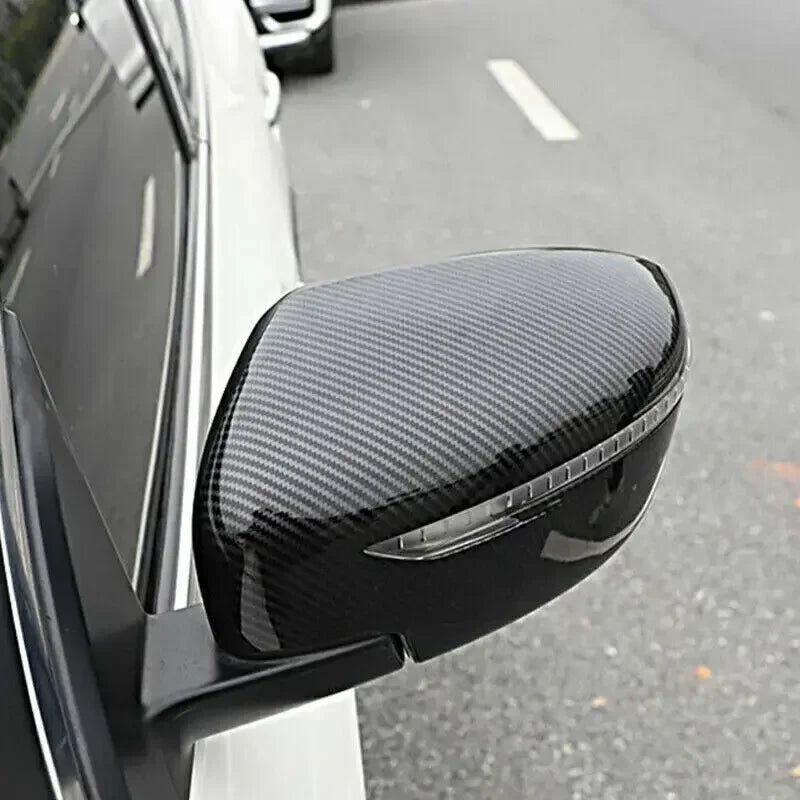 For Nissan Qashqai X-Trail Murano Rogue Pathfinder 2015-2019 2x Case Sticker Rearview Side Mirror Cover Wing Cap Rear View Trim Quake