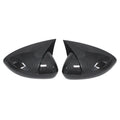 For Fiat Tipo Egea 2015-2023 Car Sticker Rearview Side Mirror Cover Wing Cap Exterior Door Rear View Case Trim Carbon Fiber Look Quake Carbon Black