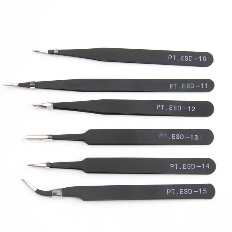Elbow Straight Head Pointed Tweezers Model Making Tool Multi-Functional Tweezers Models Diorama Kit Hobby Toys Makeup Tool Kits Quake
