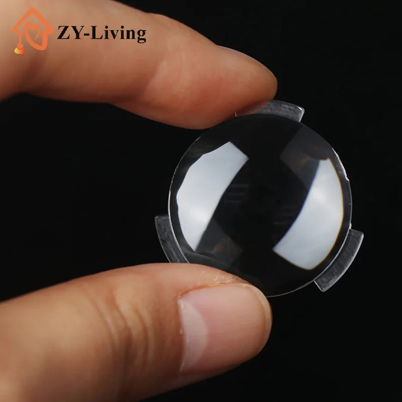 2/4Pcs 25*45MM Transparent Virtual Reality Lens Aspheric Biconvex Lenses Replacement Quake