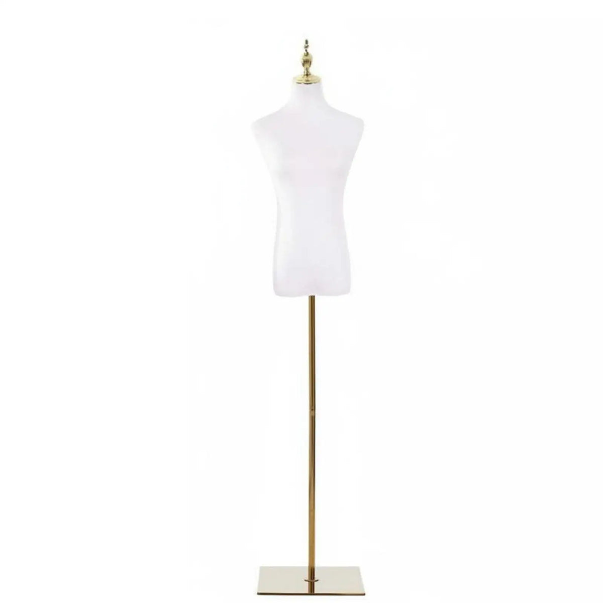 Woman Mannequin Torso with Adjustable Metal Pole and Fabric Body for Dress Showcase Retail Shop Window Quake