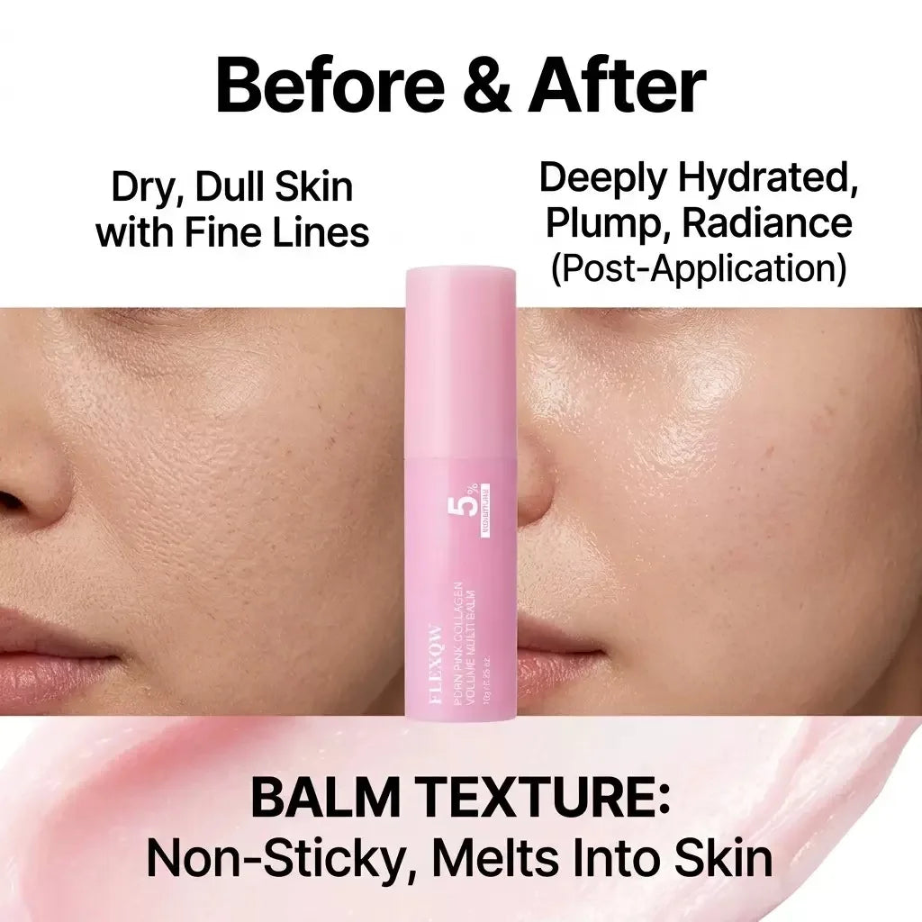 PDRN Pink Collagen Multi Effect Moisturizing Rod Anti Aging and Firming Suitable for the eyes, neck, and forehead Quake