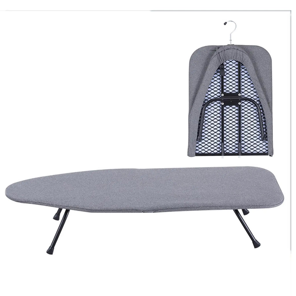 Tabletop Ironing Board Non Slip Feet Ironing Table Space Saving Foldable Ironing Board for Laundry Room Home Travel Dorm Sewing Quake