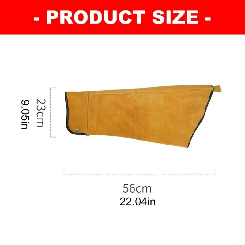 Welding Arm Sleeves Leather Forearm Guards, 1 Pair Work Arm Covers for Welders, Cutting, Grinding and Metalworking Tasks, K1KF Quake
