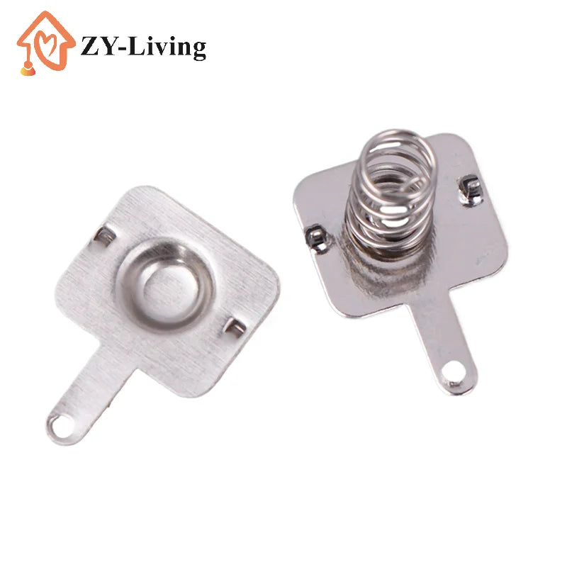10Sets DIY Accessories 18650 Battery Sheet Spring Contact Sheet Battery Box Positive And Negative Single Bipolar Quake