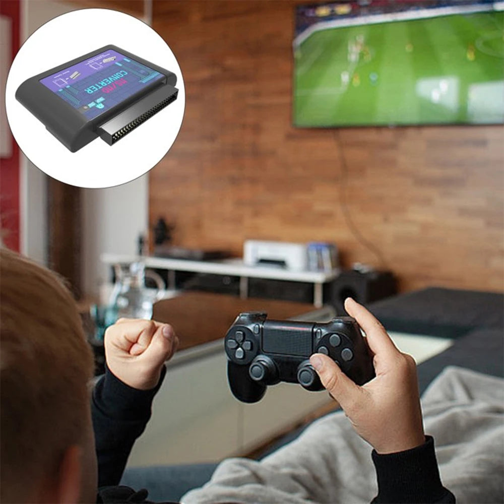 MS/MD Game Card Converter, Video Cassette Converter for Genesis Hyperdrive Master System to Megadrive Game Card Adapter Quake