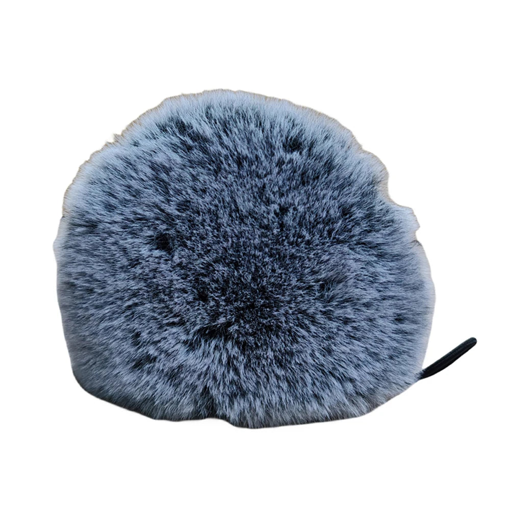Plush Microphone Cover Furry Mic Noise Reduction Windshield For Blue Yeti Condenser Microphone Quake dark gray