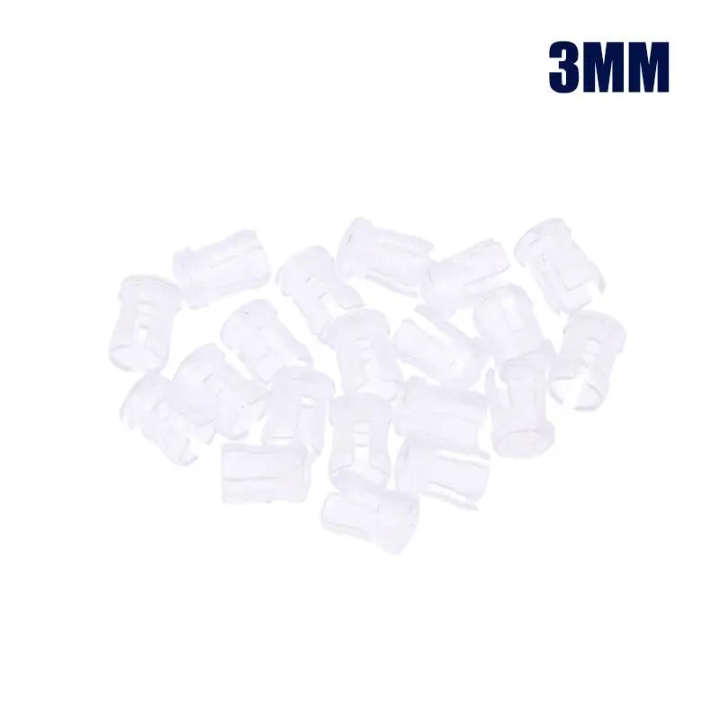 20Pcs/lot 3MM 5MM LED Light Emitting Diode Lampshade Light Guide Light Guide Cap Protective Cover Led Transparent Lamp Caps Quake 3mm Transparent