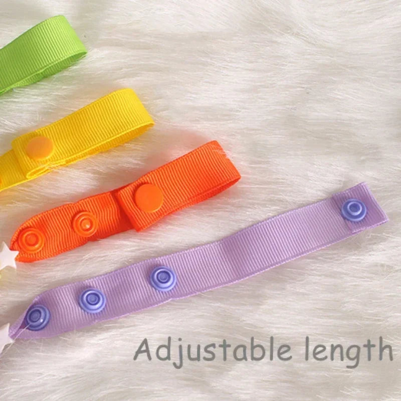 Baby Dummy Anti-lost Pacifier Baby Leash Newborns Beads Soother Nippler Chain Newborn Pacifiers Clips for Teether Nipples Care Quake
