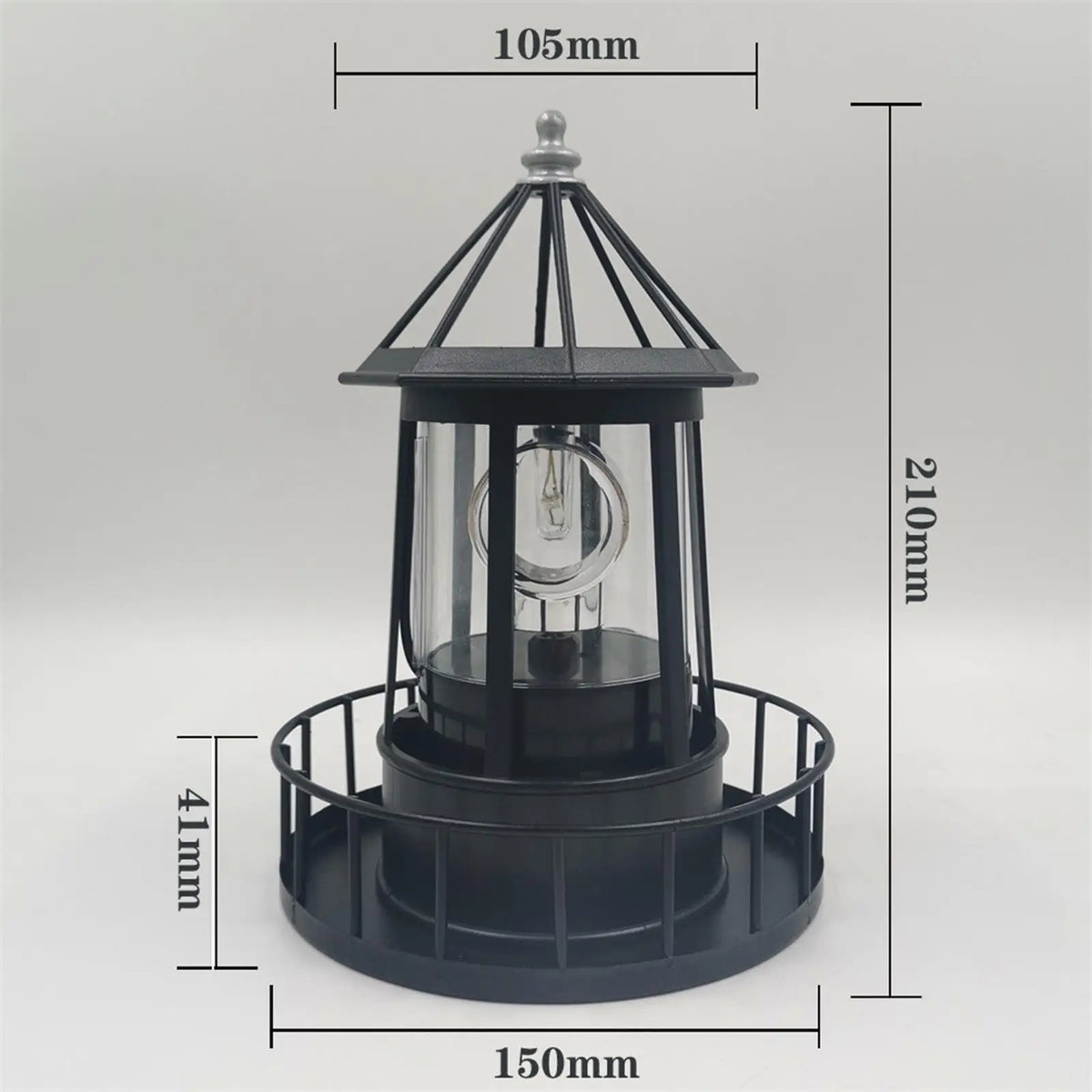 Solar Powered Lamps Outdoor Lighthouse Shaped LED Light Garden Solar Lantern for Landscape and Yard Decoration Quake