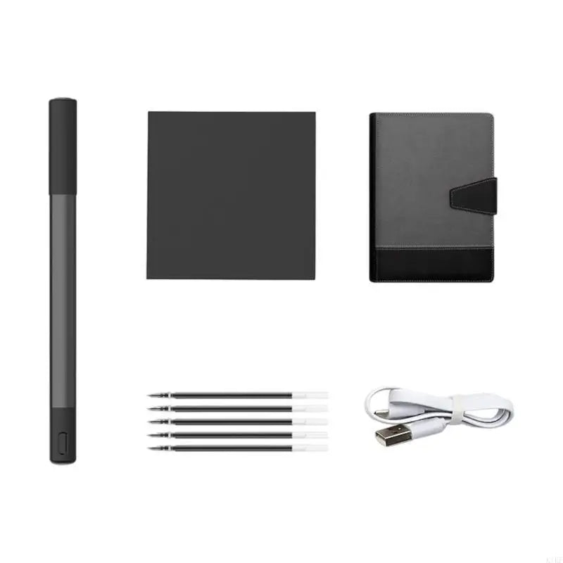 Erasable Writing Notebook With Reusable Paper Portable Digital Journal Pen Set For Digital Handwriting Note Taking K1KF Quake C suit black gray China Mainland
