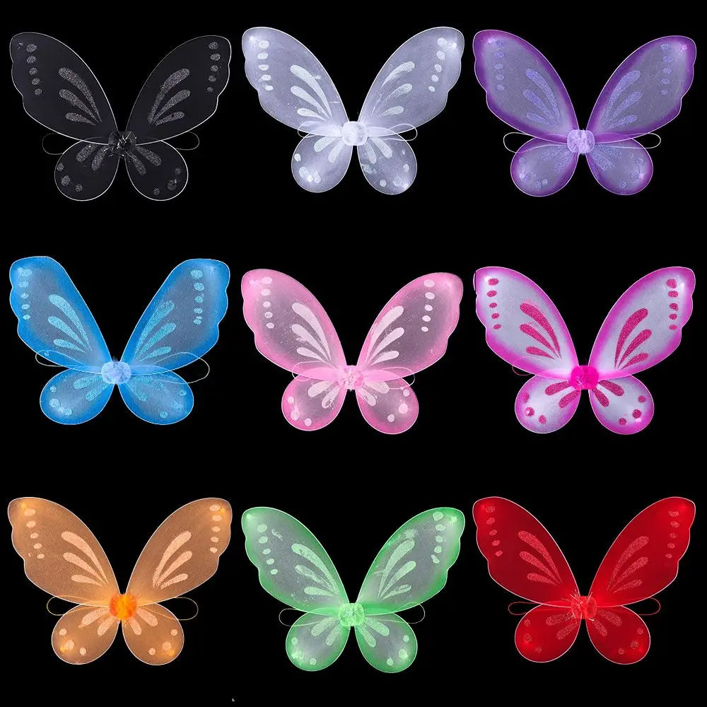 Birthday Party Favor Angel Wings for Butterfly Fairy Costume Accessories Dress-Up Wings Fairy Wings Quake