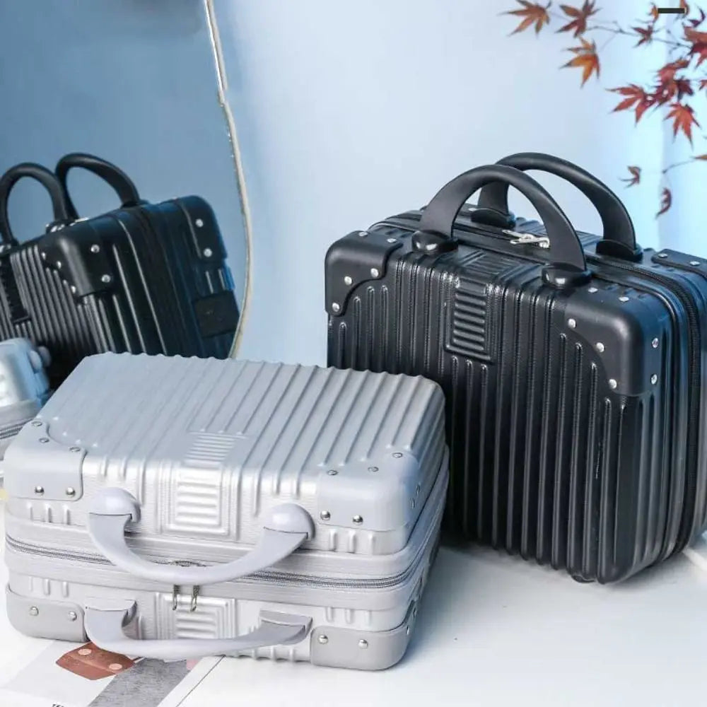 Hot Sales 14 inch Travel Suitcase Mini Travel Makeup Case Organizer Hand Boarding Case For Women Quake
