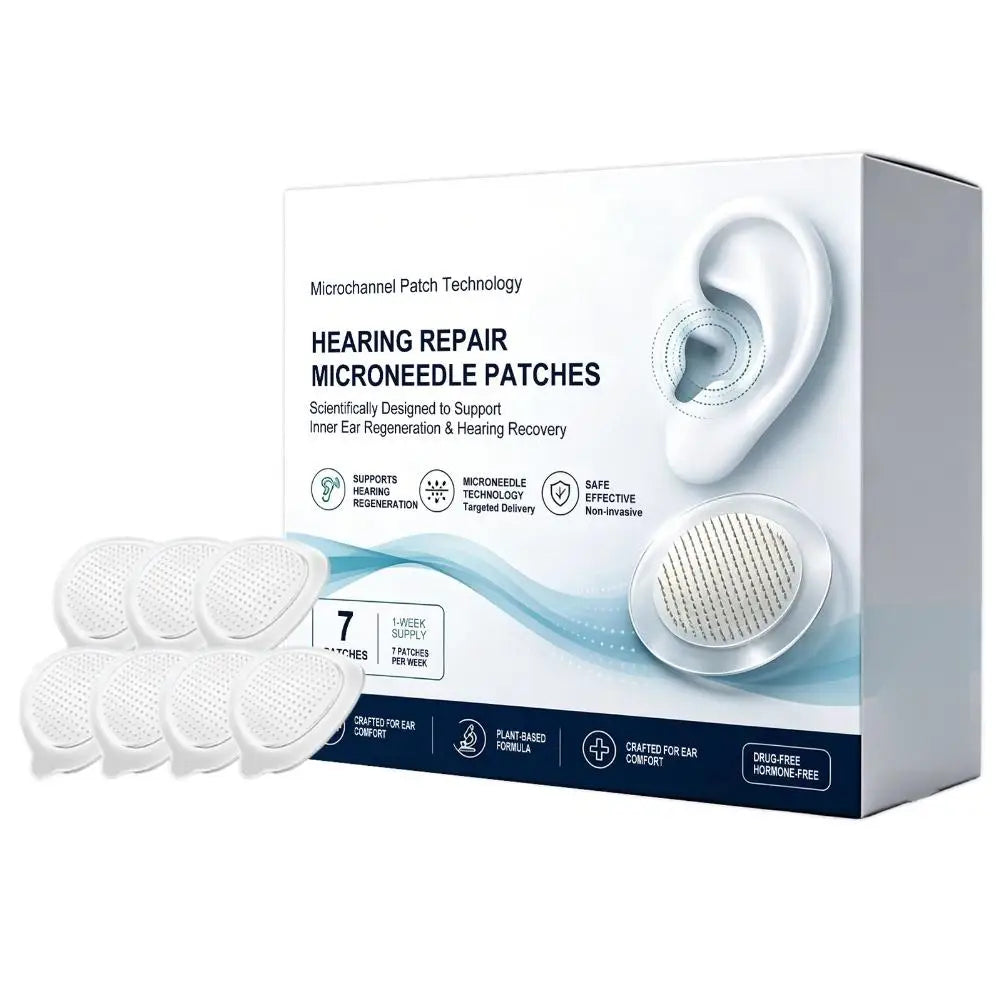 Behind Ear Microneedle Patch Breathable Ear Comfort Patch Skin Friendly Soothing Adhesive for Overnight Daily Care Quake 1PCS