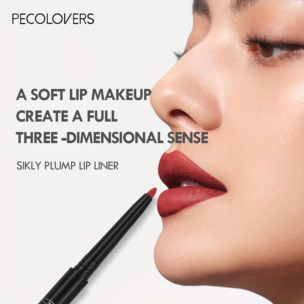 Nude Brown Lip Liner Pencil Lipstick Matte Smooth Waterproof Lipliner Long Lasting Non-stick Cup Lipstick Pen Beauty Makeup Quake