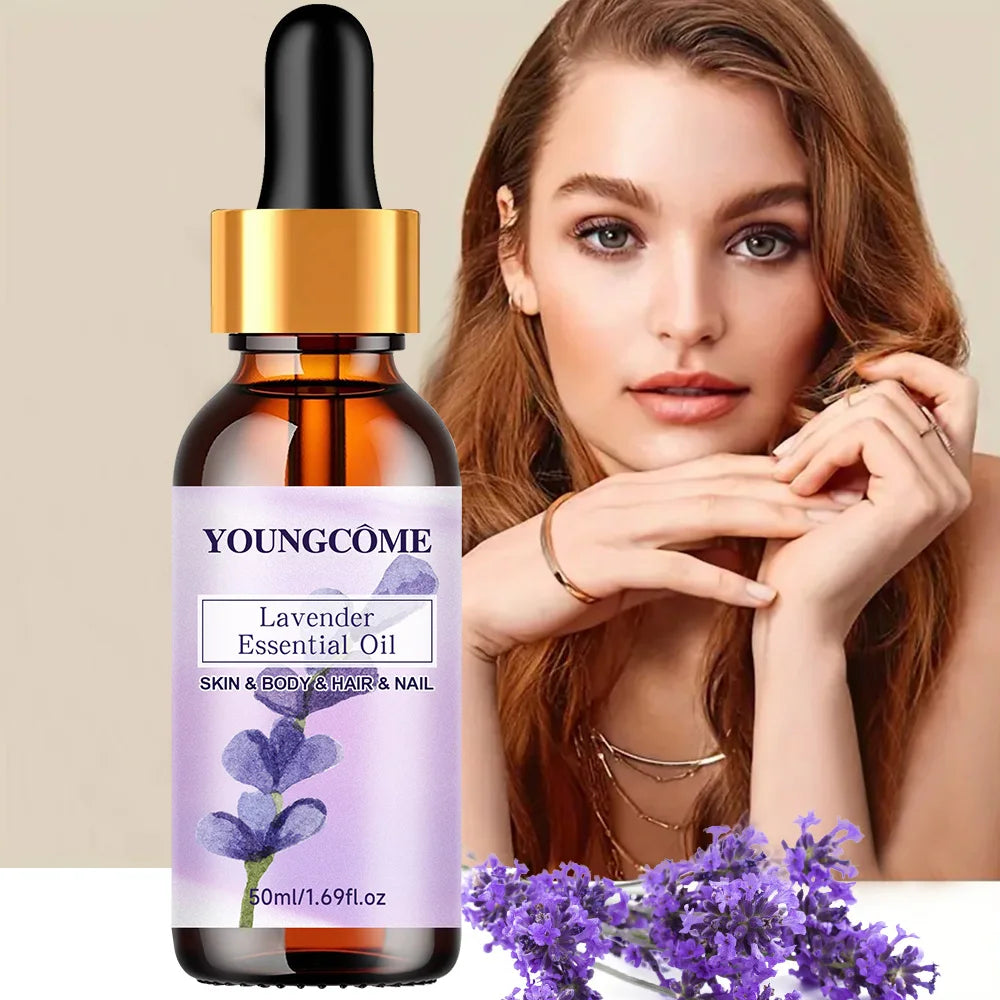 Pure natural lavender essential oil, hair moisturizer, suitable for hair, face and body,suitable for all skin types hair types Quake