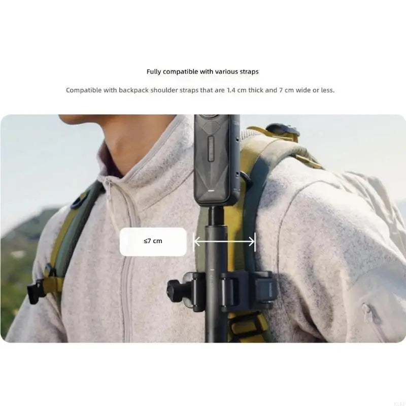 Stainless Steel Silicone Camera Mount Cameras Backpacks Straps Attachment K1KF Quake
