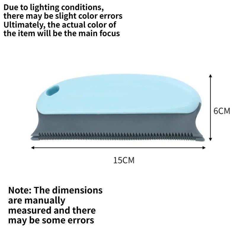 Household Manual Lint Scraper, Multi-use Pet Hair Remover Brush for Clothes Sofa Portable Dust Fur Removal Cleaning Tool Quake B