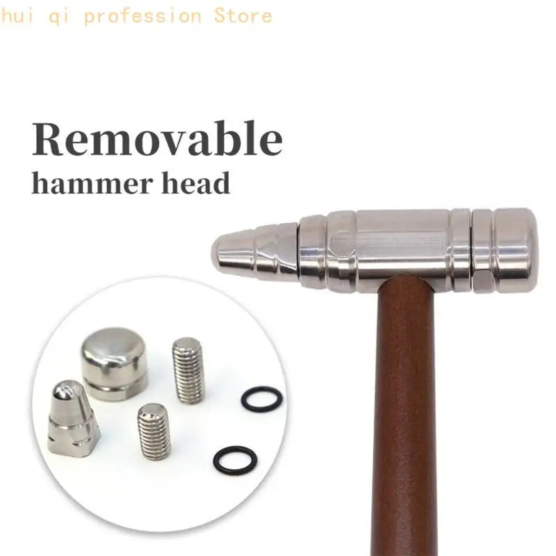 Scratch Less Auto Dents Repair Tool Stainless Steel Hammer With Wooden Handle For Car Body H8WE Quake China Mainland