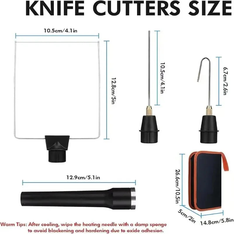 Electric Foam Cutter with Three Replaceable Heads for Polystyrene Craft DIY Model Making Professional Tool Die Cutting Machine Quake