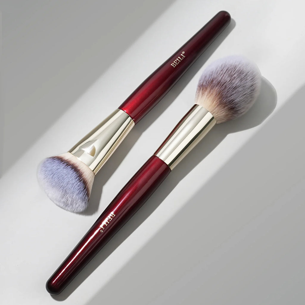 BEILI Makeup Brushes 9Pcs Professional Makeup Brush Set Premium Synthetic Brushes for Foundation Powder Blush Eyeshadow Soft Quake